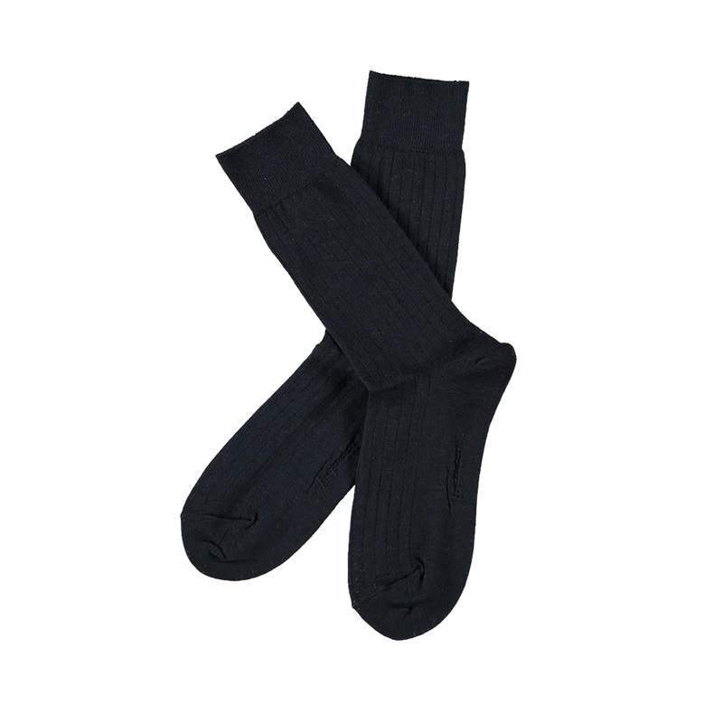 Topeco  Ullstrumpor Ribb Marinblå