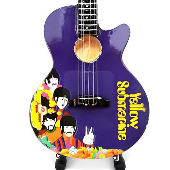 Mini guitar: The Beatles - John Lennon - Gibson Acoustic - Yellow Submarine