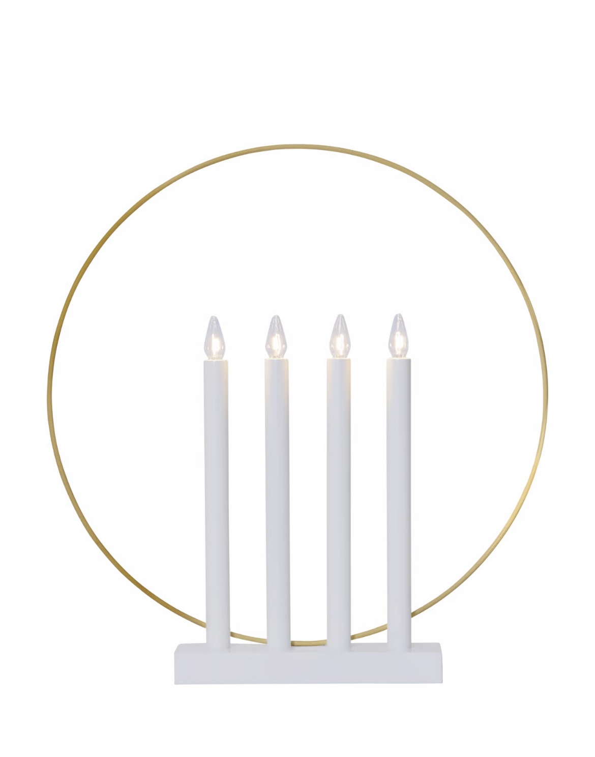 Adventsljusstake Ljusstake Glory Vit 45 cm