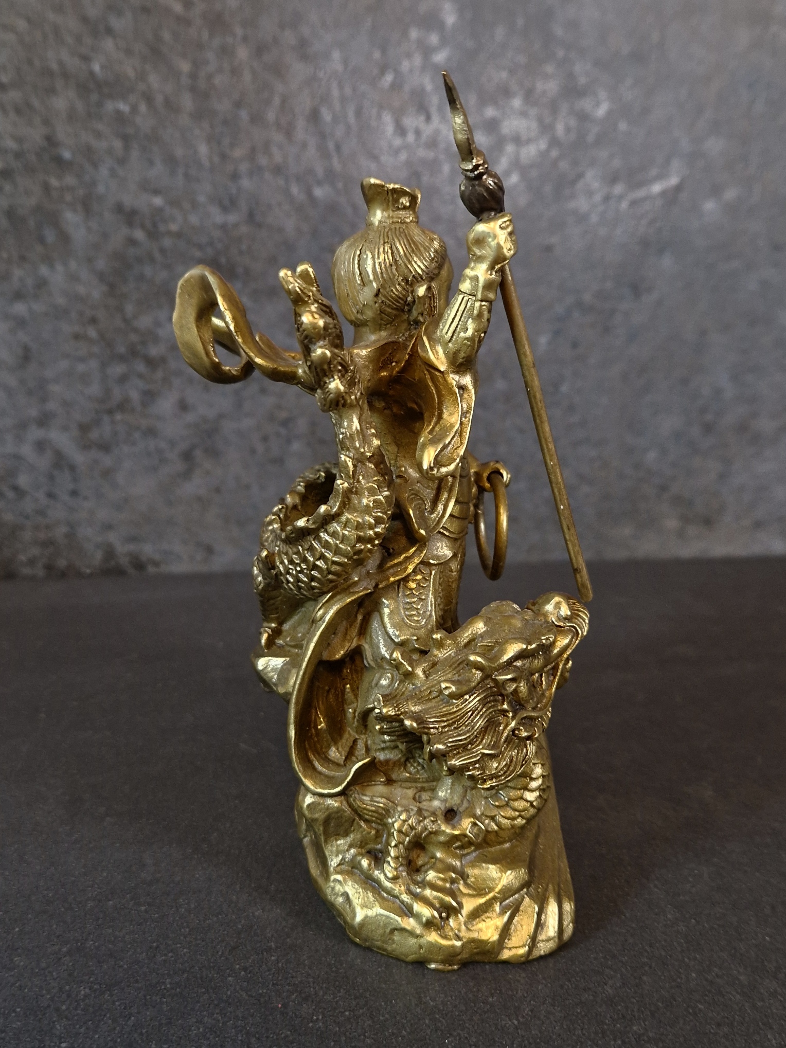 Nezha (哪吒, Nézhā)  Staty i Brons, Kinesisk Beskydds Diety - 2