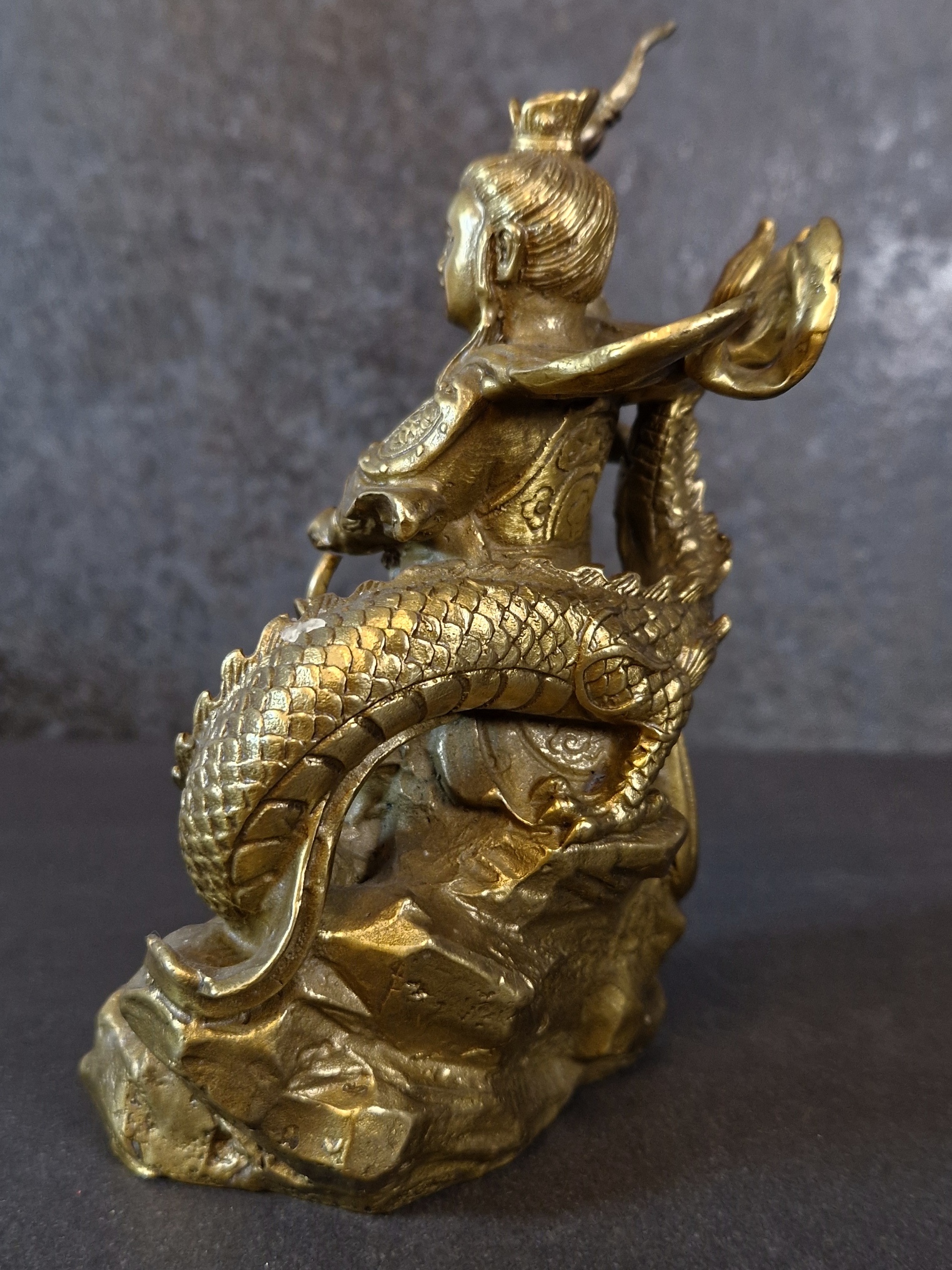 Nezha (哪吒, Nézhā)  Staty i Brons, Kinesisk Beskydds Diety - 3