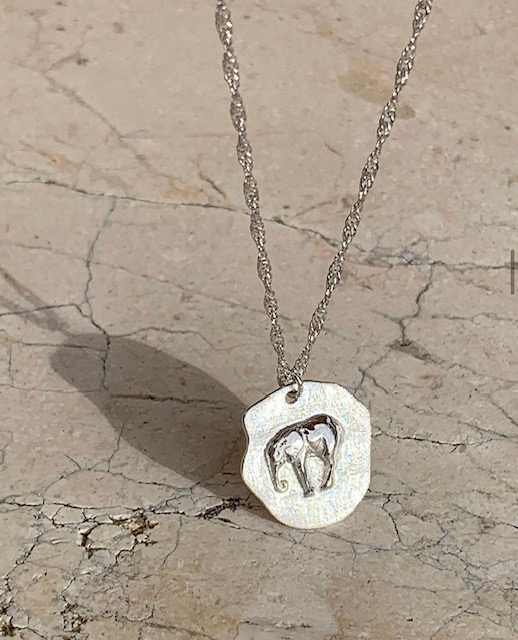 Two Elephant neck - Silver - 3