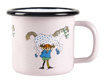 Pippi Långstrump Emaljmugg 1,5 dl - Pippi & Lilla Gubben