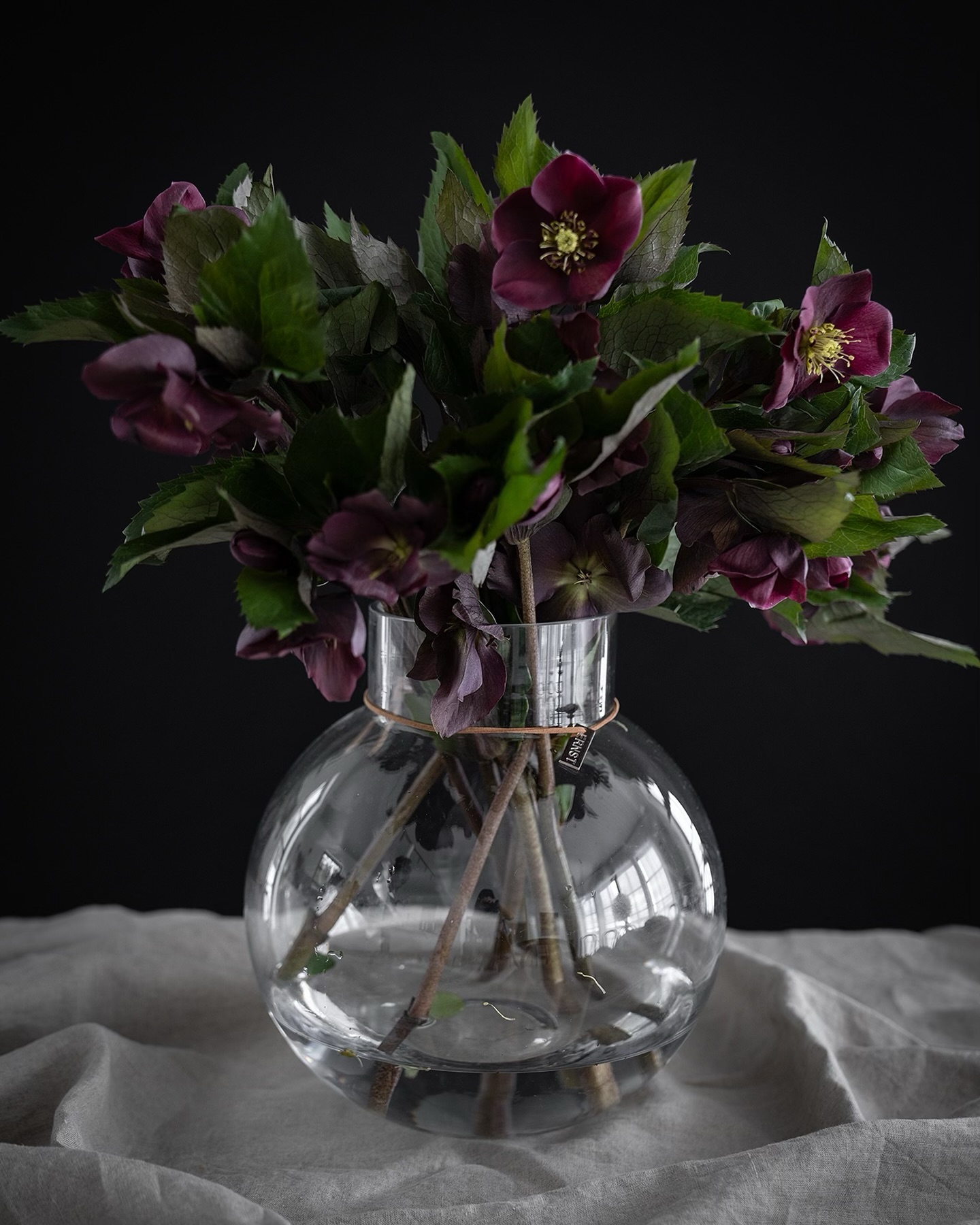 ERNST GLASS VASE ROUND 25 CM - 6