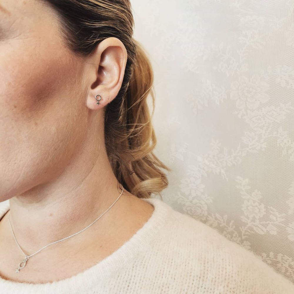 IAMLUND Kvinnotecken halsband silver - 2