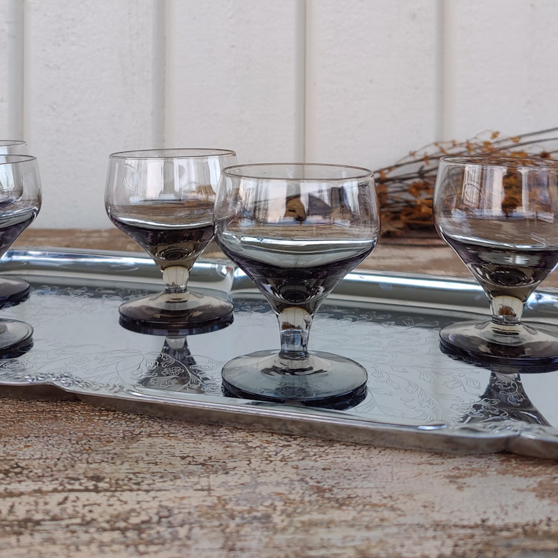 Rökfärgat likörglas - 2
