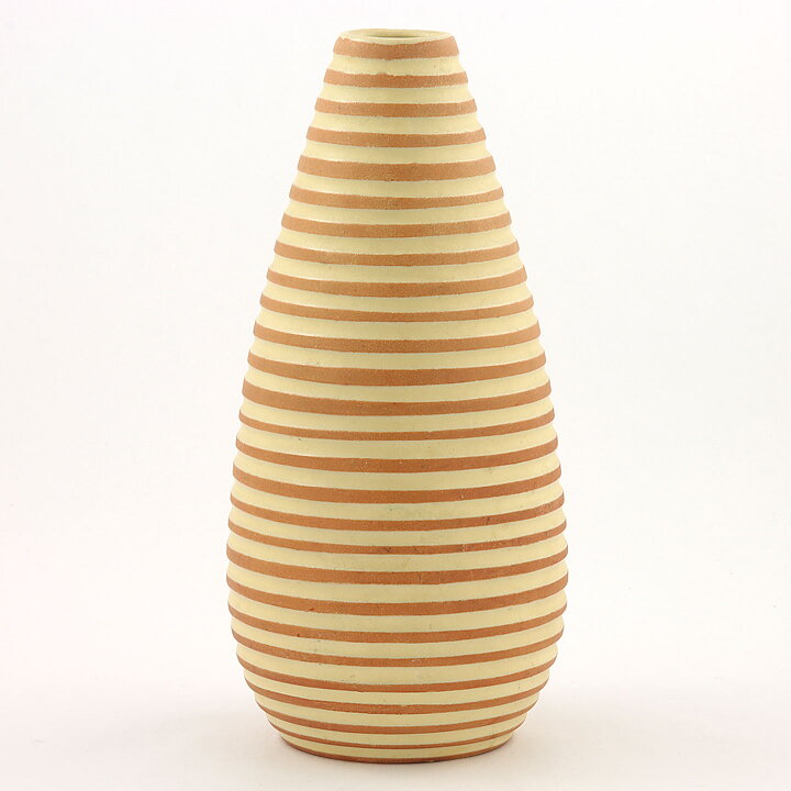 イングリッド・アッターボリ  Randiシリーズ  丸みが可愛らしい縞々模様の花瓶 Vase  (22 cm)1948年