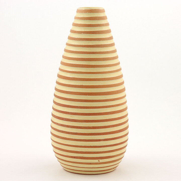 イングリッド・アッターボリ  Randiシリーズ  丸みが可愛らしい縞々模様の花瓶 Vase  (22 cm)1948年