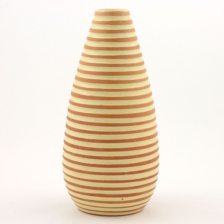 Ingrid Atterberg (Randi 1948) Yellow/Orange Relief Vase 22 cm
