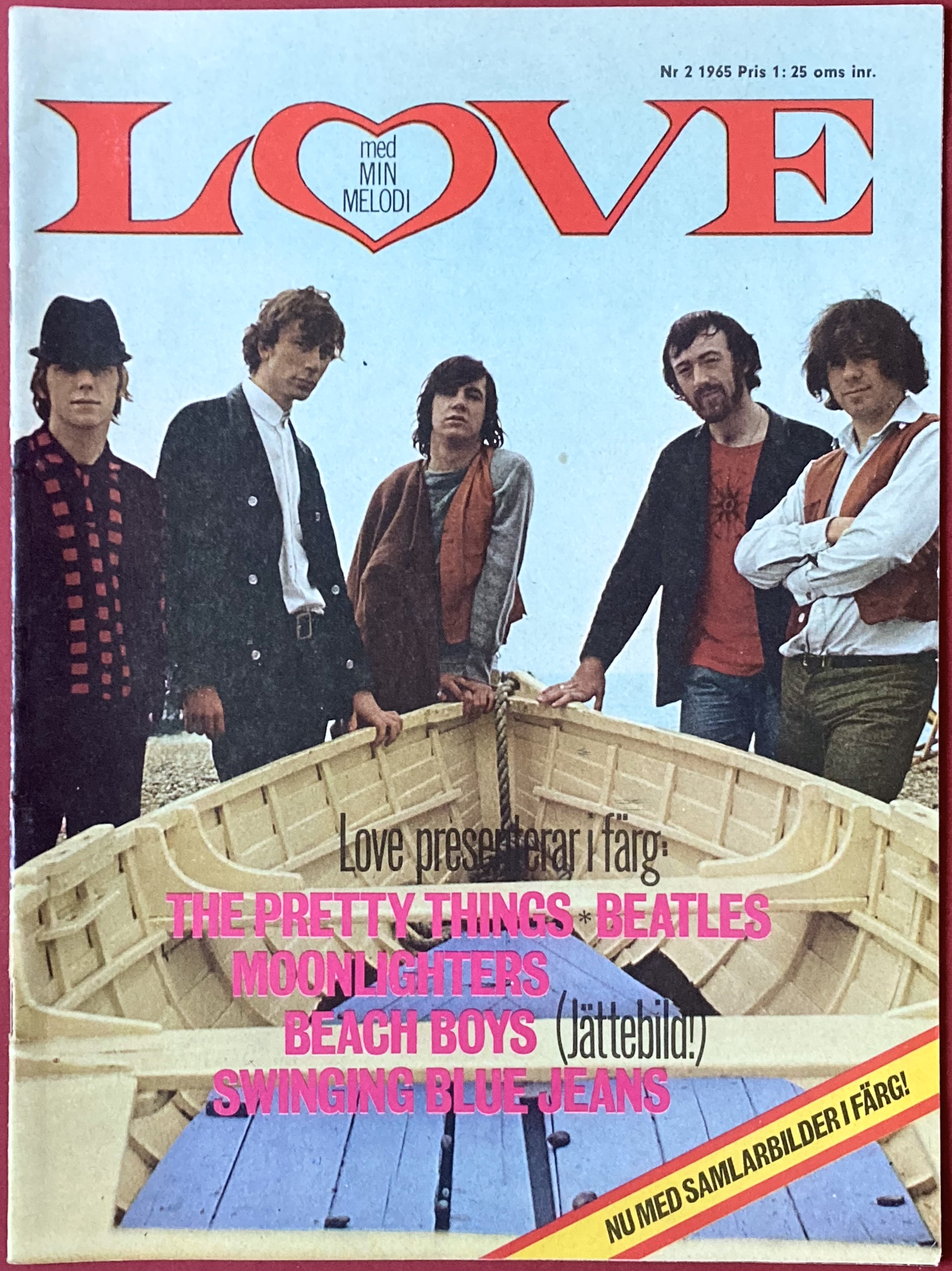 LOVE med Min Melodi - Nr 2 1965 PRETTY THINGS omslag