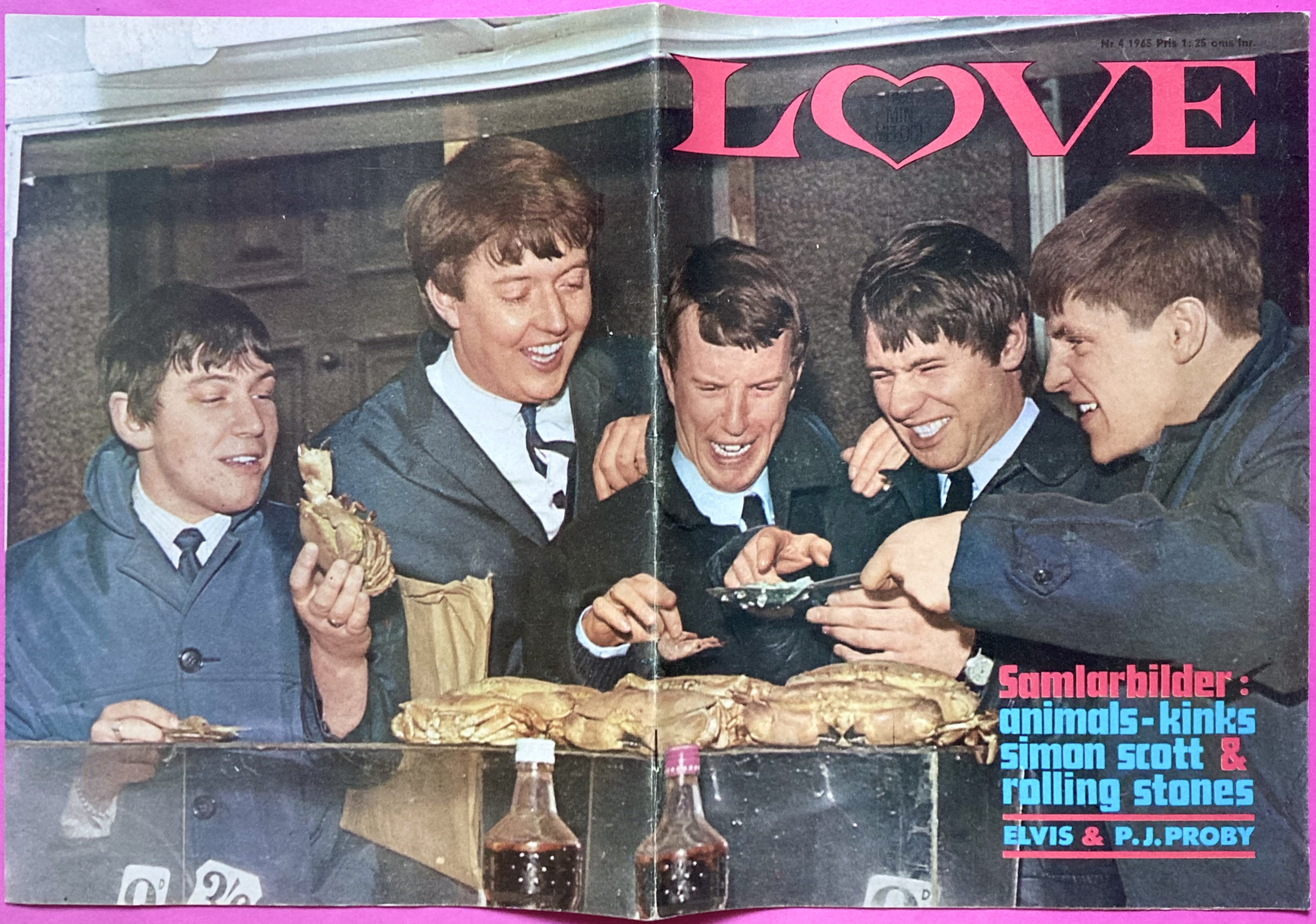LOVE med Min Melodi - Nr 4 1965 ANIMALS omslag - 3