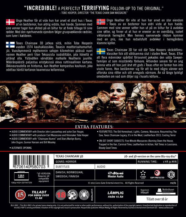 Texas Chainsaw 3D (Real 3D + Blu-ray) - 2