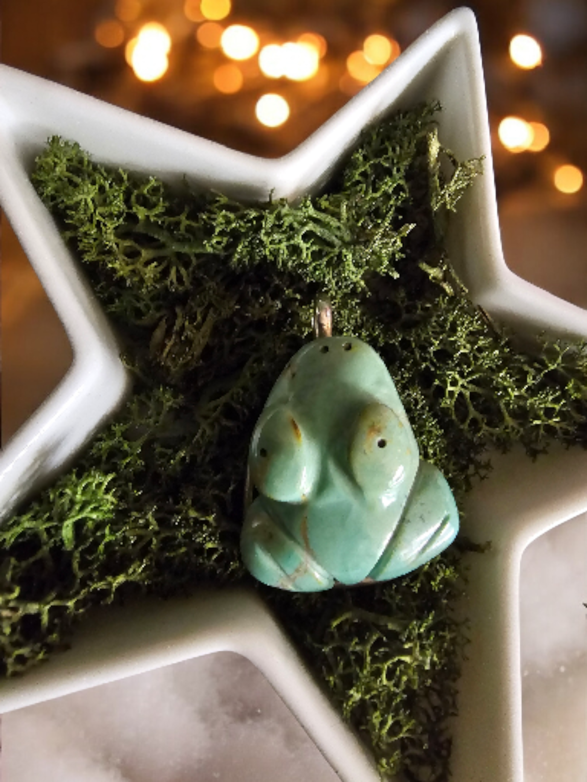 Sculpted pendant in turquoise, 925 silver. (Navajo) - 2