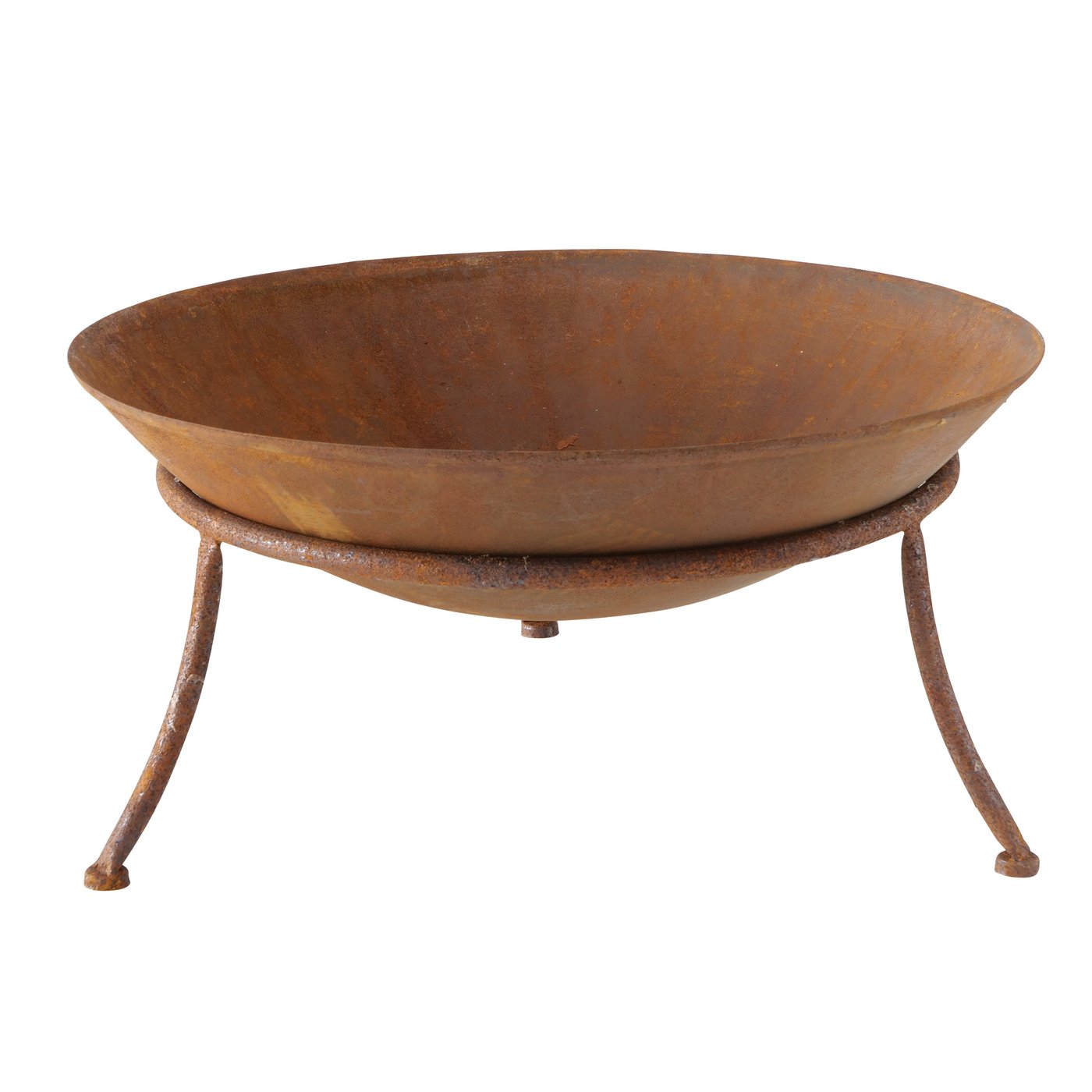 FIRE PIT / FIRE BASKET / FIRE BOWL METAL RUST Ø 47 CM - 8