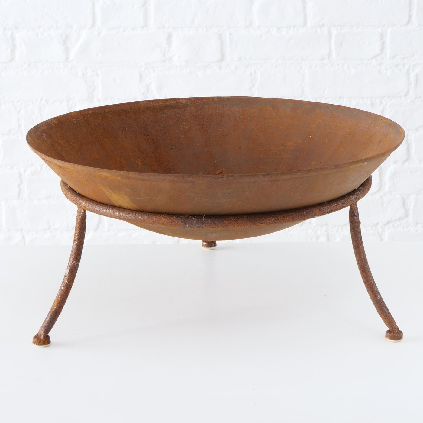 FIRE PIT / FIRE BASKET / FIRE BOWL METAL RUST Ø 47 CM - 9