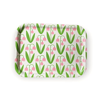 Bricka 20x27 cm, LINNEA vit 