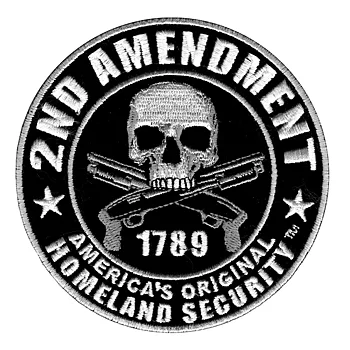 2nd Amendment America's Original Homeland Security broderistempel (10 cm)
