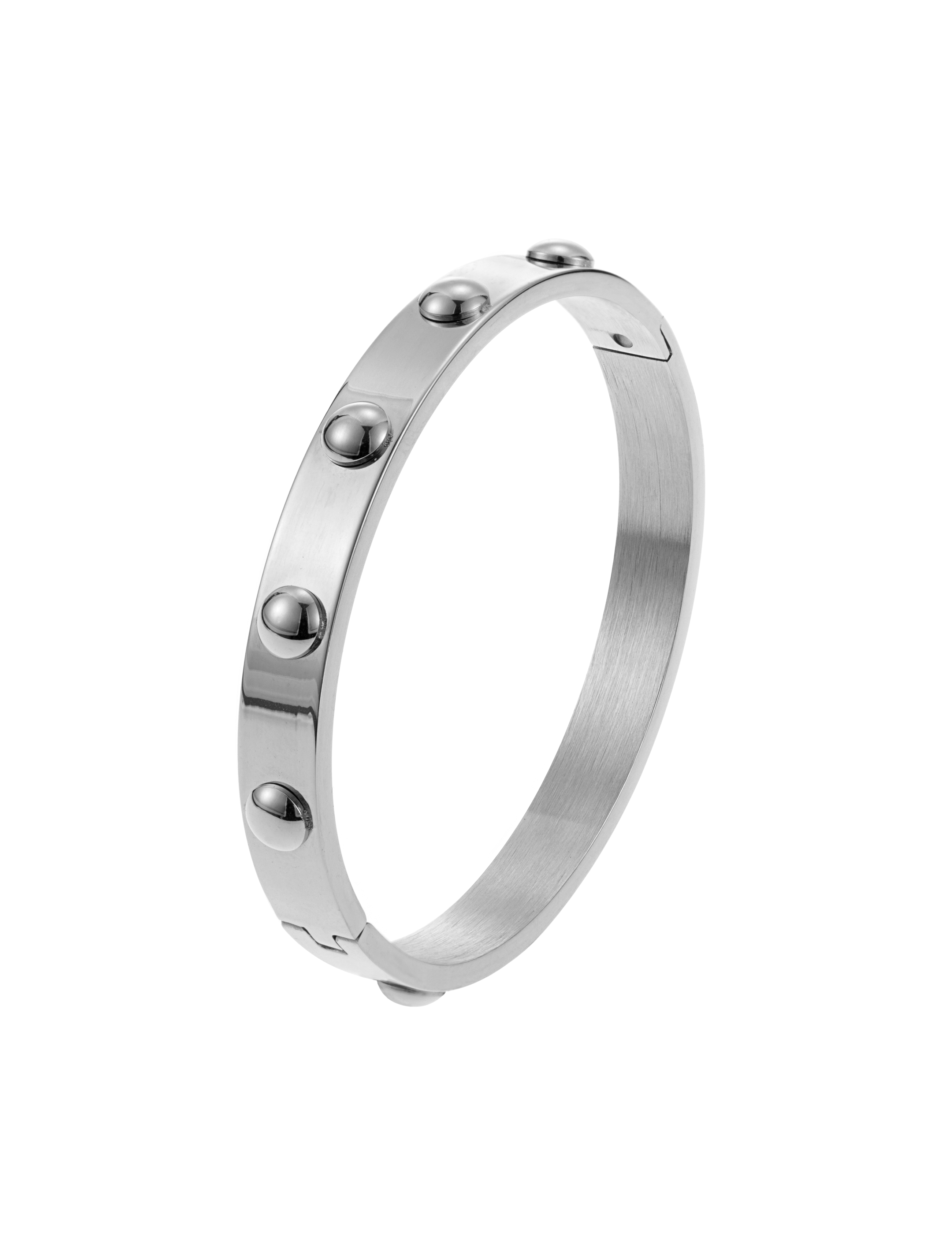 Fiona large dot bangle steel
