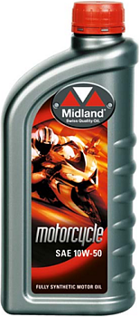 Midland 10W-50  MC Racing olja Helsyntet 1 liter