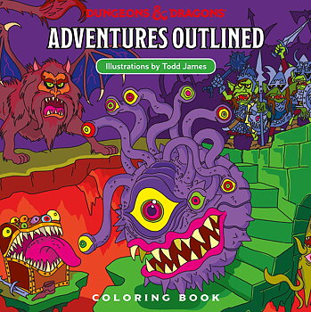 Dungeons & Dragons Adventures - Outlined Coloring Book