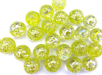 Spelkula Glitter Gul 22 mm