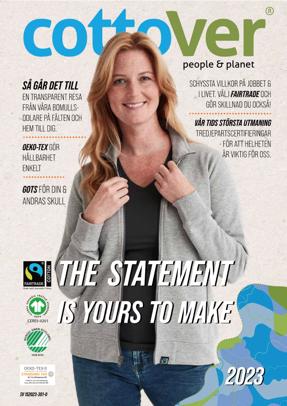 COTTOVER katalog 2023 - Ekologiska, GOTS & Fairtrade Profilkläder