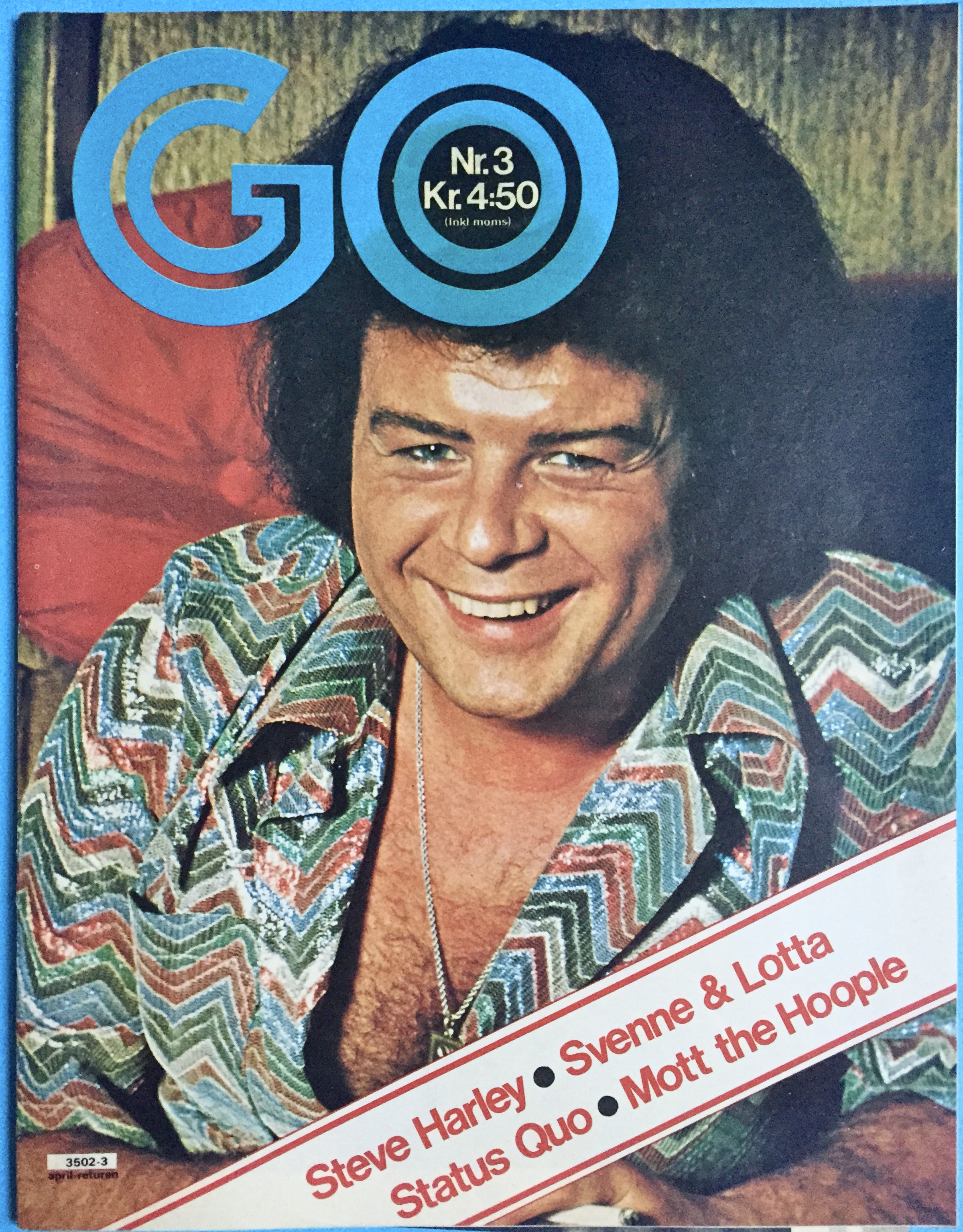 GO - Nr 3 1975 Gary Glitter omslag