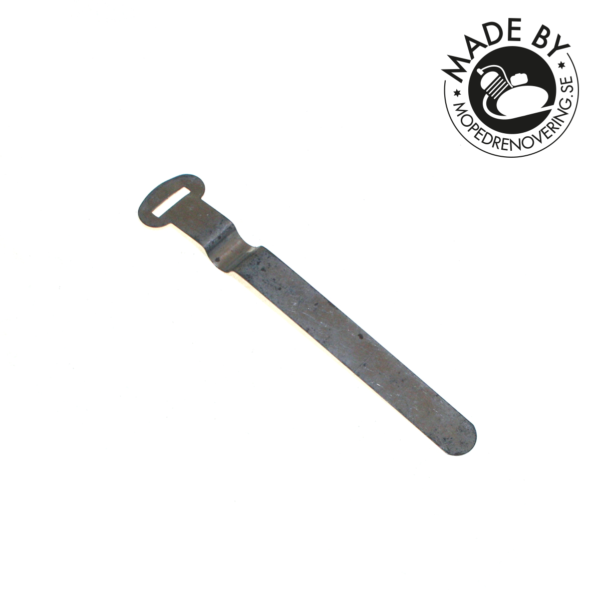 Buntband aus Blech, HVA Zweitakt 120 cc. 70 mm Länge. Hergestellt von Mopedrenovering.