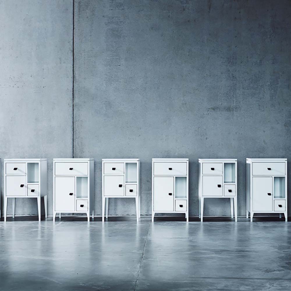 Abisko Bedside table High legs - 2