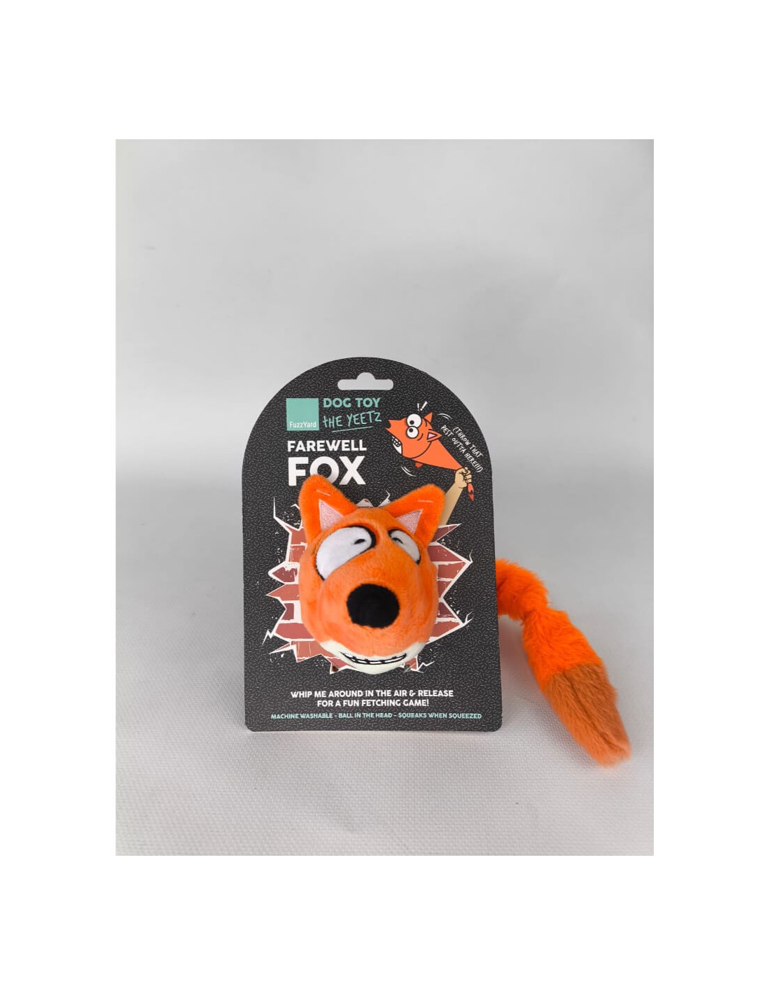 FuzzYard Hundleksak The Yeetz Farewell Fox 9x9x44cm Orange - 5
