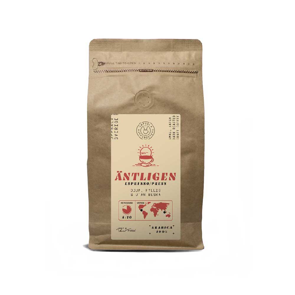 Uppsala Kafferosteri - Äntligen - Mörkrostade kaffebönor - 250g