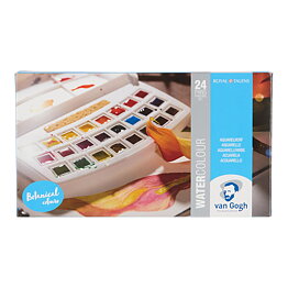 VAN GOGH Watercolour Plastic Set 24 Pans Botanical