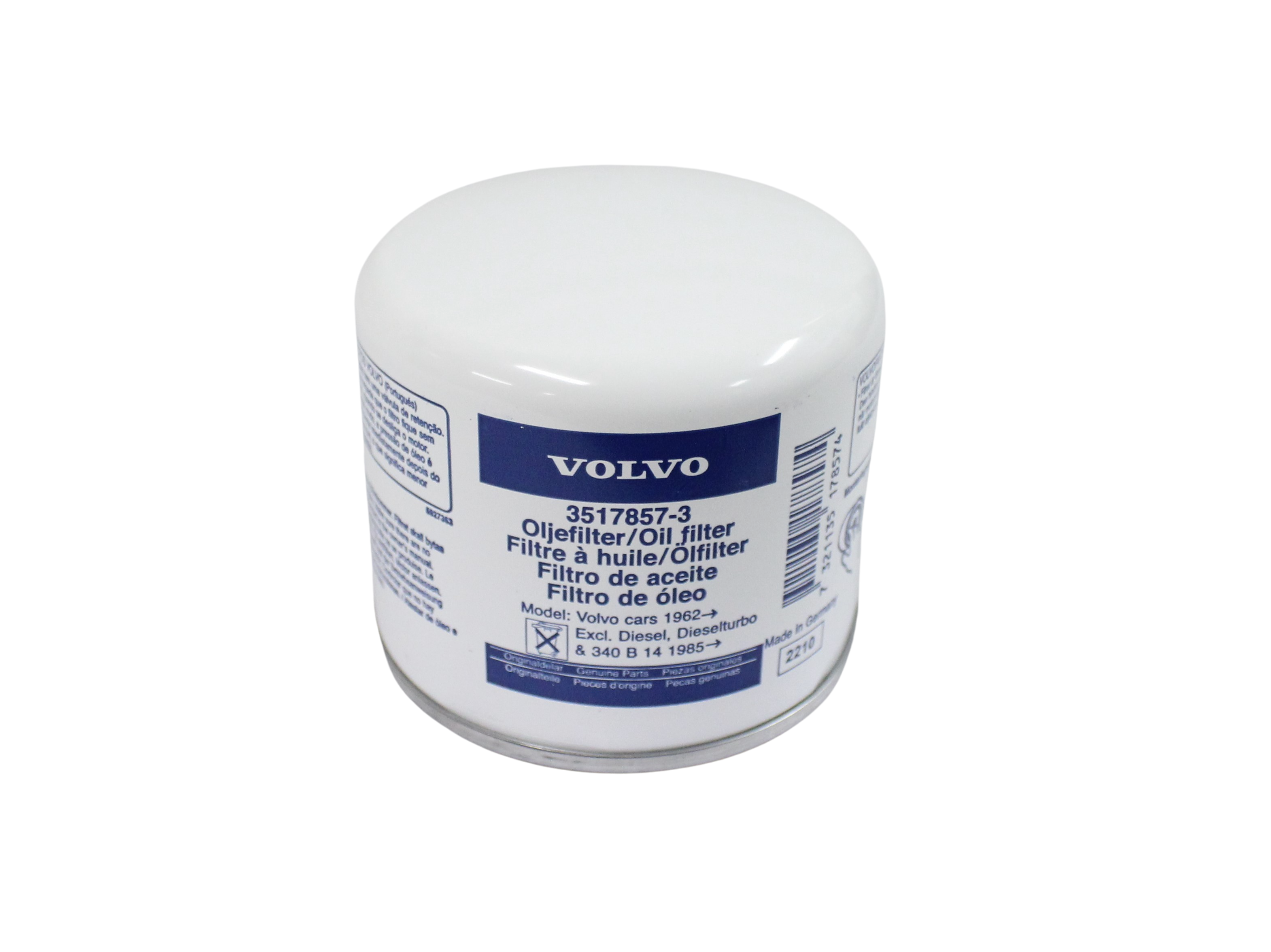 Oil filter 1962-99, Genuine (B18-B230)