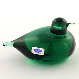 オイバ・トイッカ Snow Bunting  ユキホオジロ  ガラスの鳥  1988年 (Green)