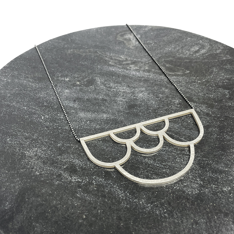 Silverhalsband SCALE - 6