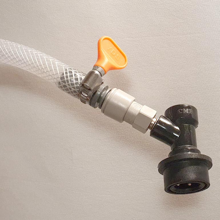 John Guest 1/4" stamme - 6,4 mm nippel - 2