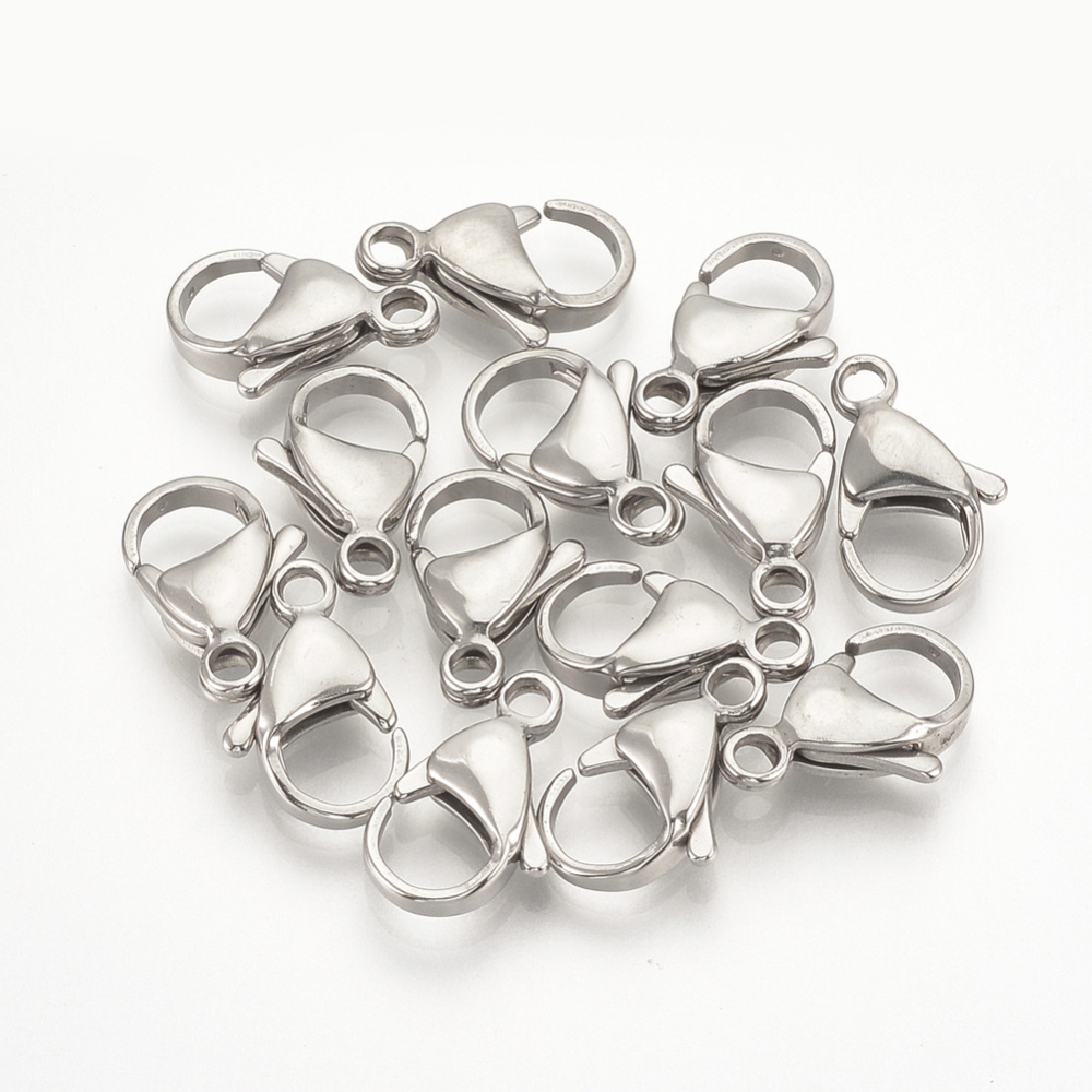 Lobsterlås 12 mm rostfritt stål 10-pack - 2