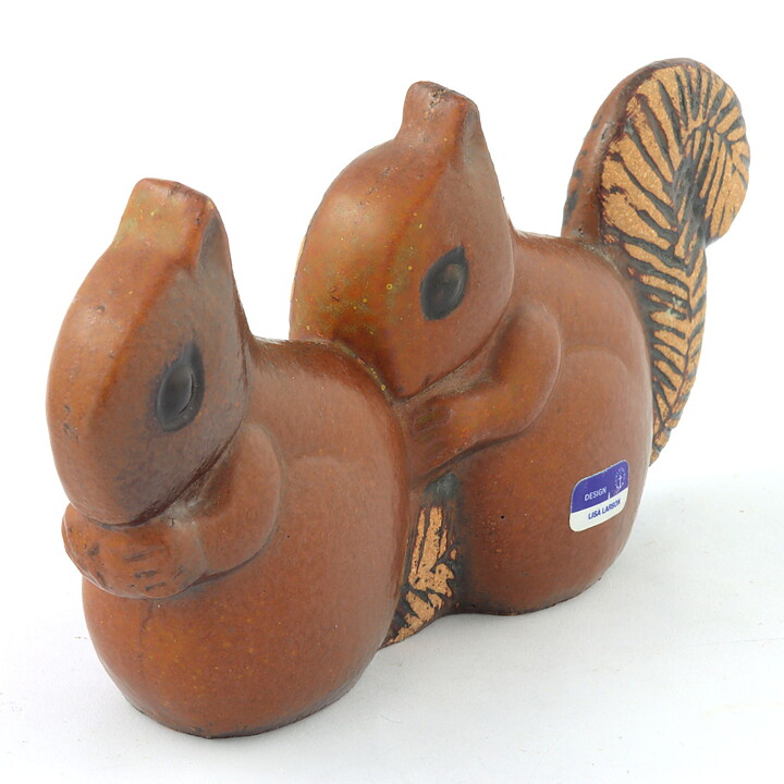 Lisa Larson (Noaks Ark 1978) Snazzy Squirrel Couple 15/7 cm (1)