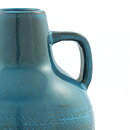Ingrid Atterberg (Bris 1960s) Turquoise Swelling Vase with Relief Pattern 13 cm