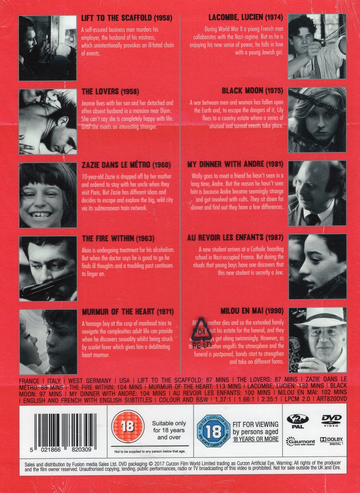 Louis Malle Collection (10-disc) (ej svensk text) - 2