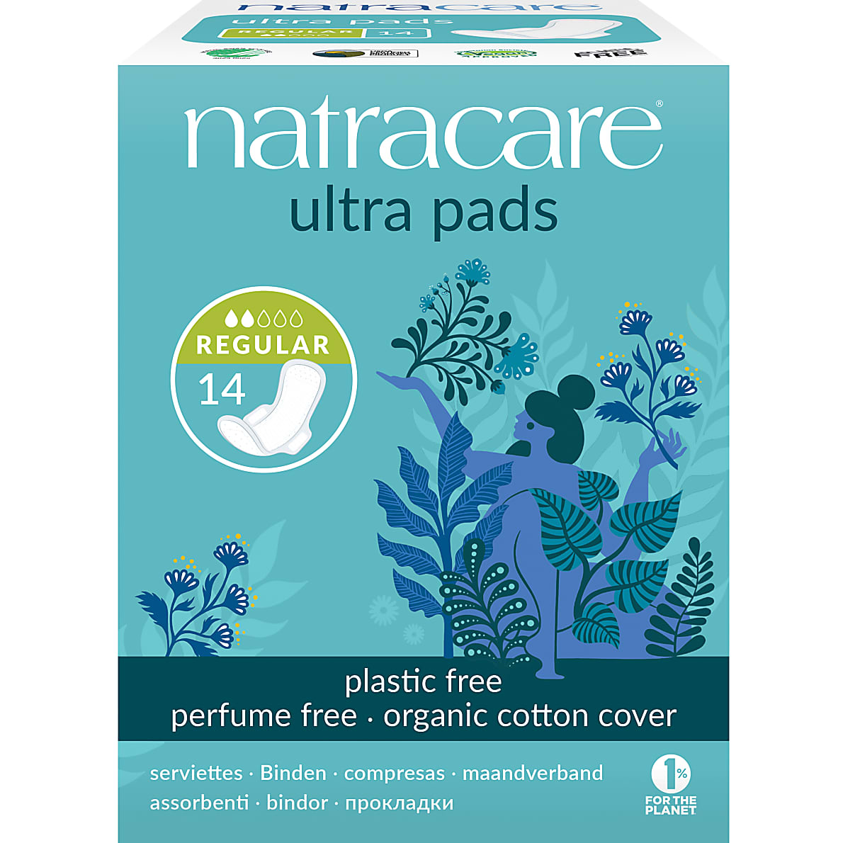bindor ultra regular med vingar natracare 14st