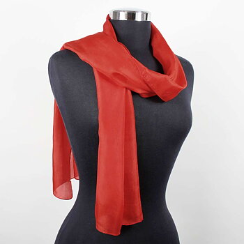 Pompejiröd Sidenscarf Isa