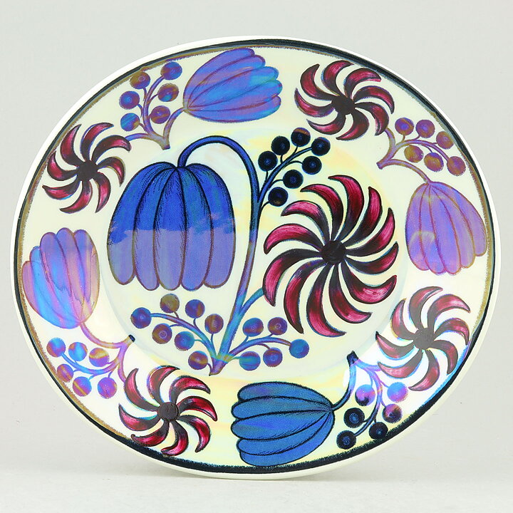 Birger Kaipiainen (Arabia 1970s) Brilliant Flower Wall Plate 21 cm