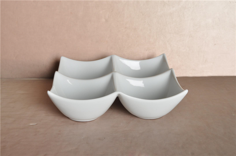 Square Plate Big - Four Bowls - 2