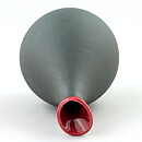 Carl-Harry Stålhane (Bahia 1950s) Black Vase with Red Top 14 cm