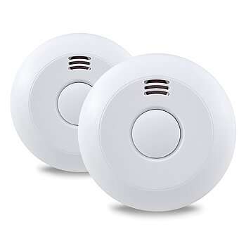 Brandvarnare trådlös optisk & värme, 2-pack