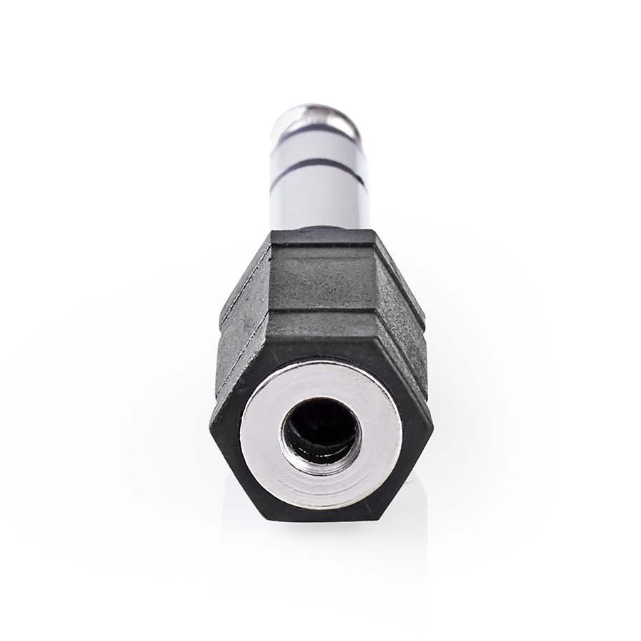 6.35mm stereo plug - 3.5mm stereo jack socket - 2