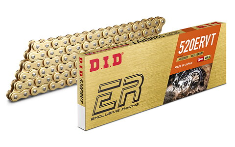D.I.D - 520 ERVT X-RING - GULD - 118 Länkar