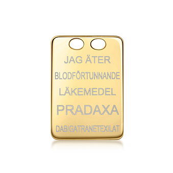 Pradaxa badge 18k guld