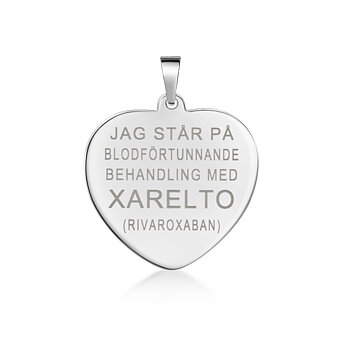 Xarelto hjerte Ægte sølv